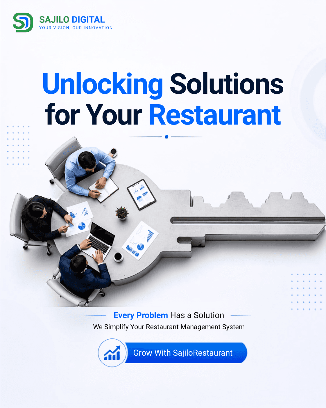 Sajilo Restaurant kitchen display showing four active order tickets with per-item preparation status